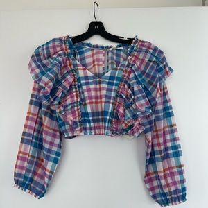 Love Shack Fancy Ruffle Top. Size S. New with tags.